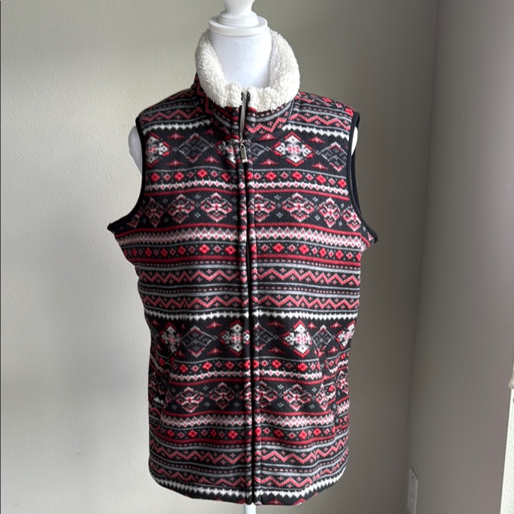 River & Rose women’s fleece zip front vest